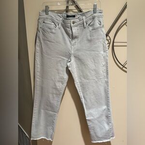 Lauren Ralph Lauren Light Blue Denim Cut Off Cropped Pants, Size 10